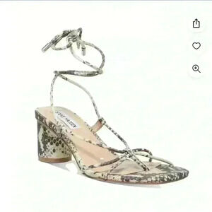 Steve Madden Snakeskin Lace-Up Sandals